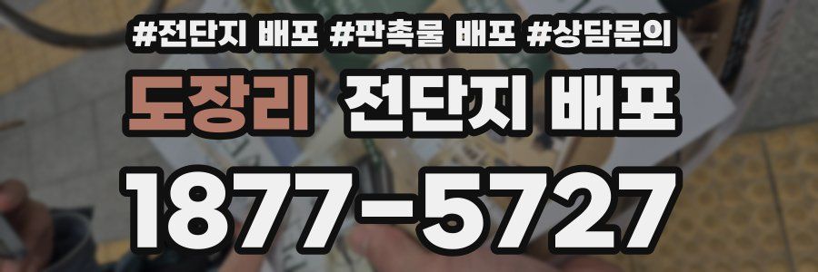 도장리 전단지 배포