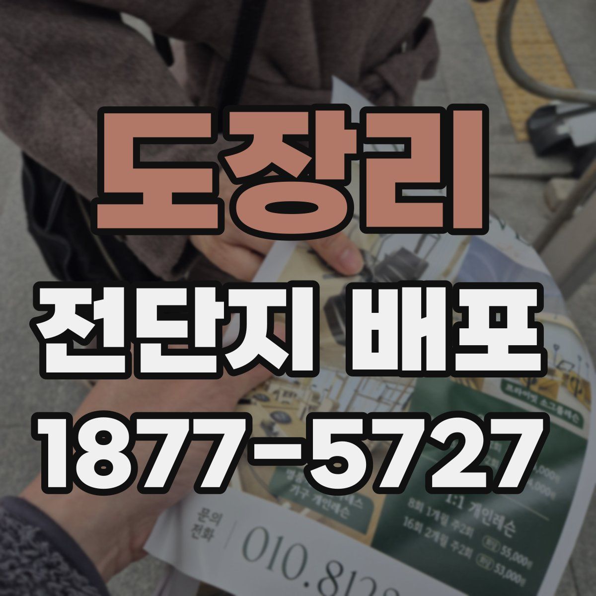 도장리 전단지 배포