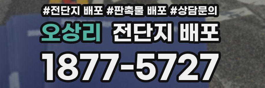 오상리 전단지 배포