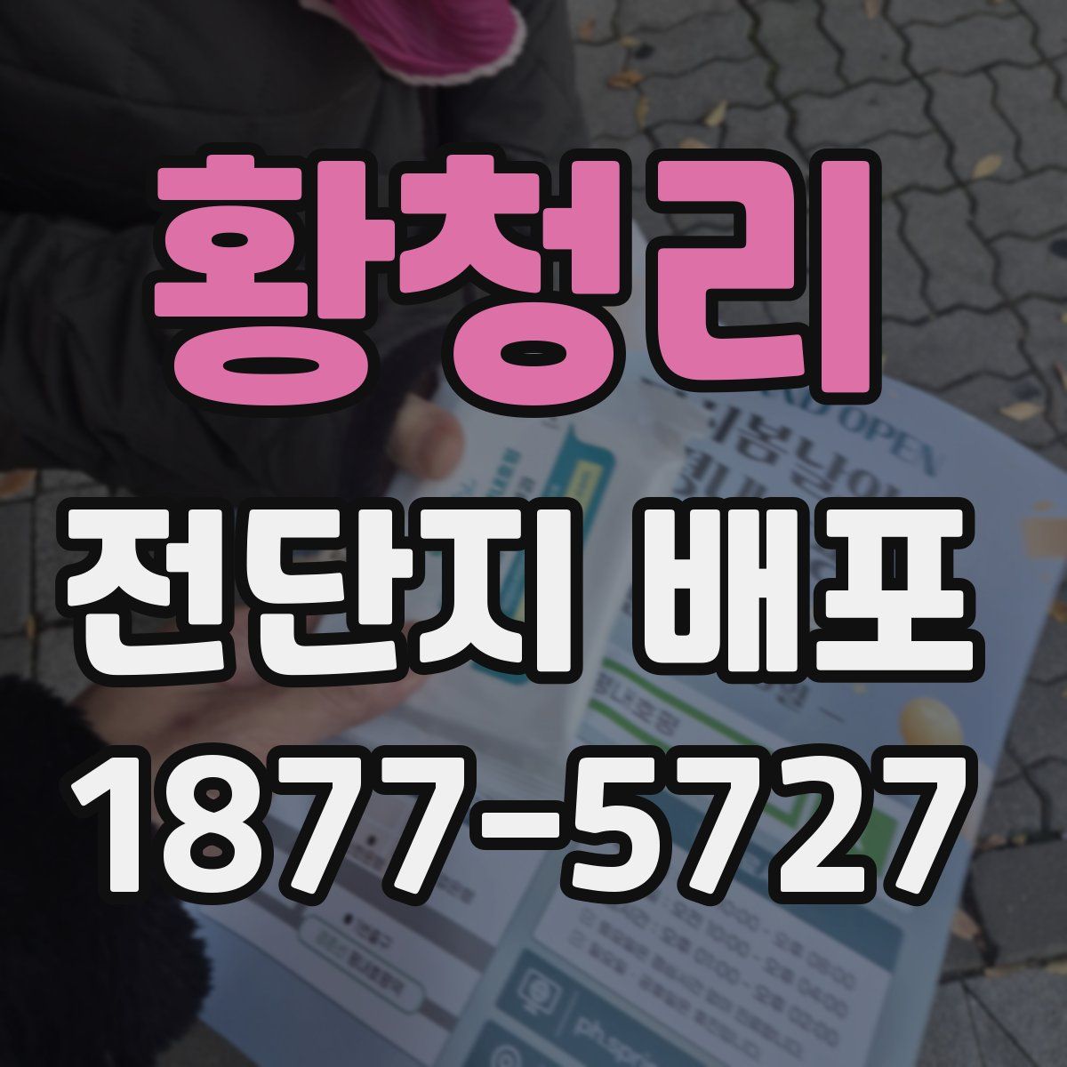 황청리 전단지 배포