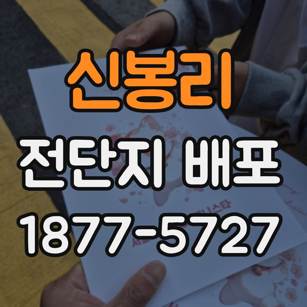 신봉리 전단지 배포