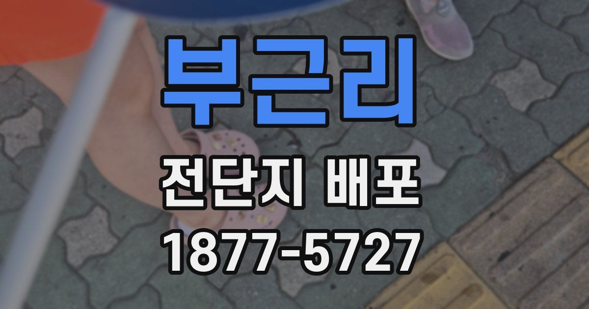 부근리 전단지 배포