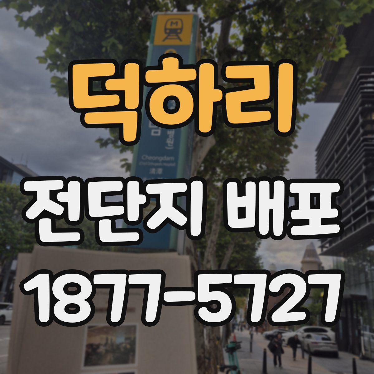 덕하리 전단지 배포