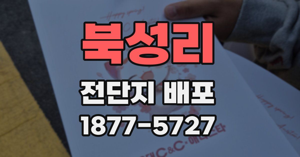 북성리 전단지 배포