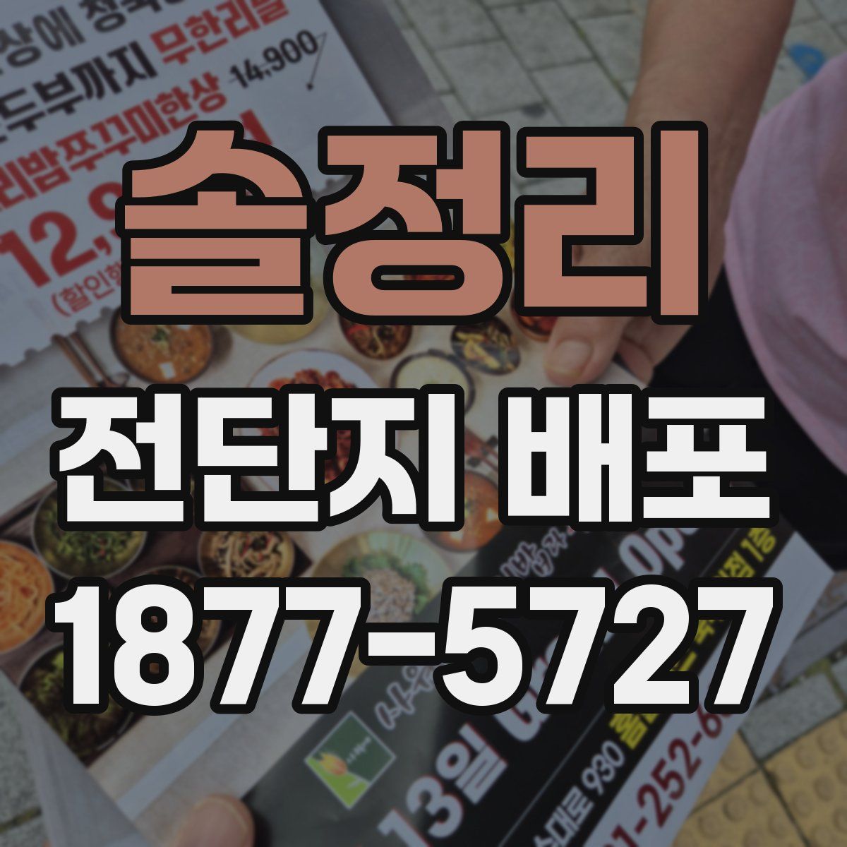 솔정리 전단지 배포