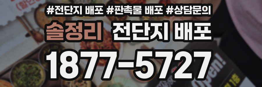 솔정리 전단지 배포