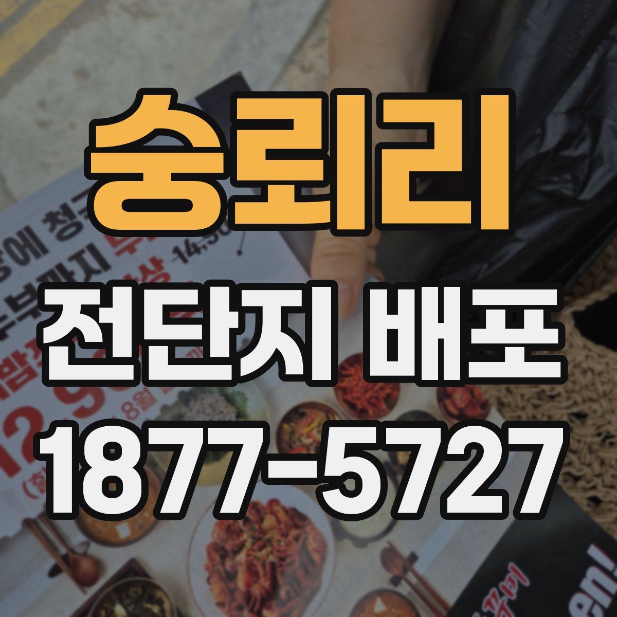 숭뢰리 전단지 배포