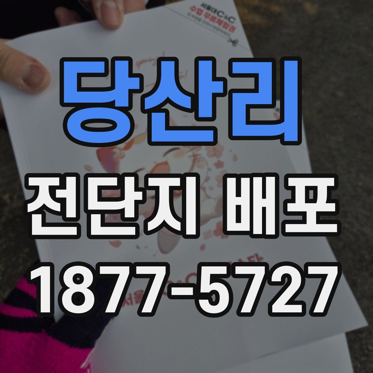 당산리 전단지 배포