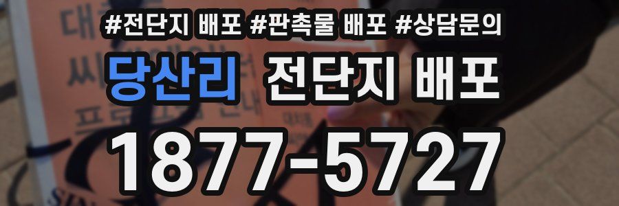 당산리 전단지 배포