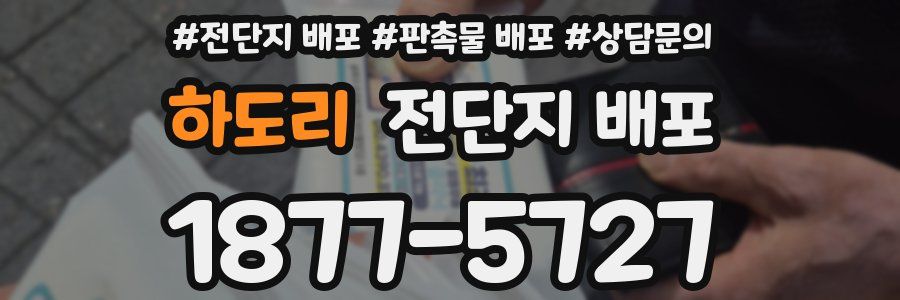 하도리 전단지 배포