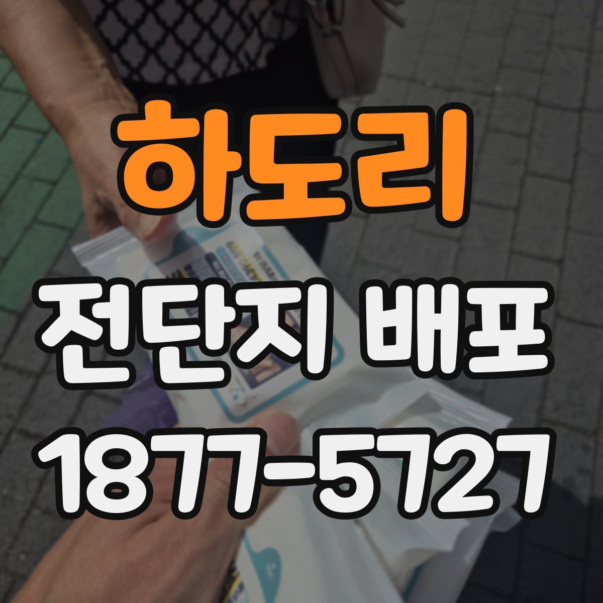 하도리 전단지 배포