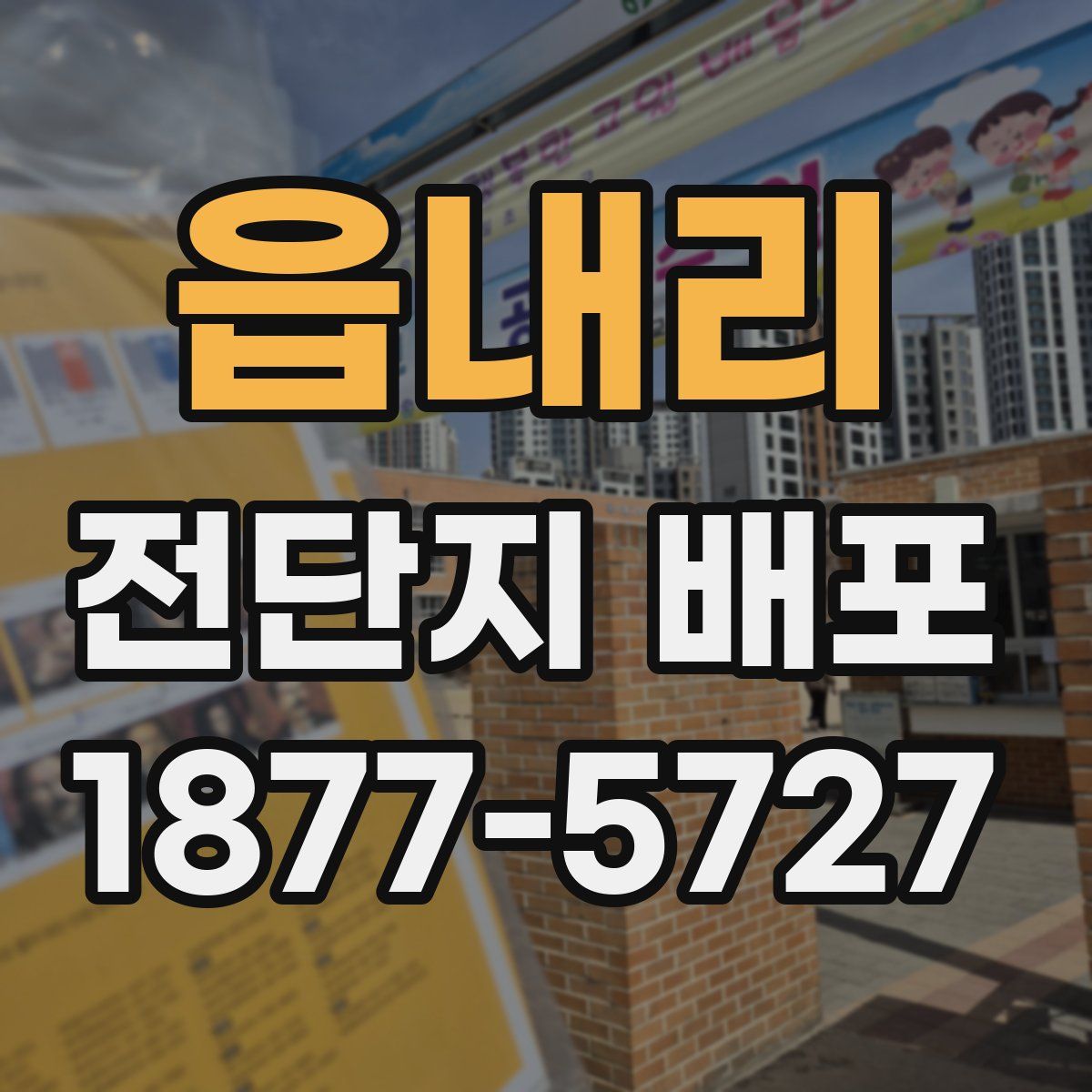 읍내리 전단지 배포