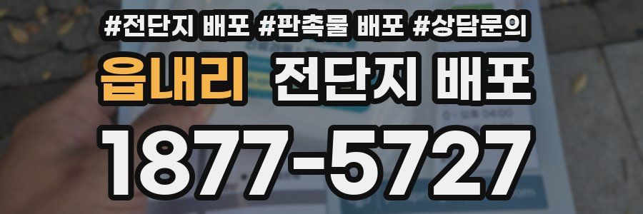 읍내리 전단지 배포