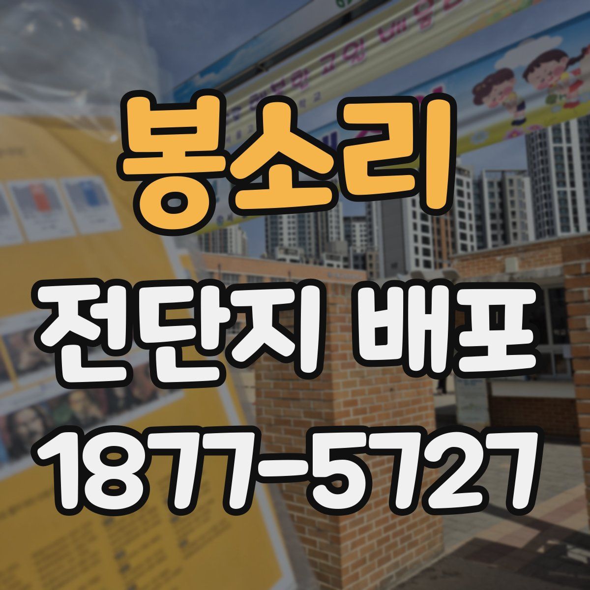 봉소리 전단지 배포