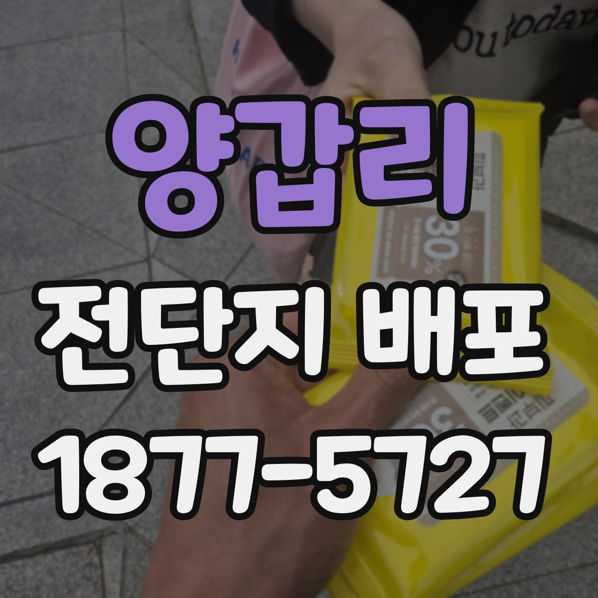 양갑리 전단지 배포