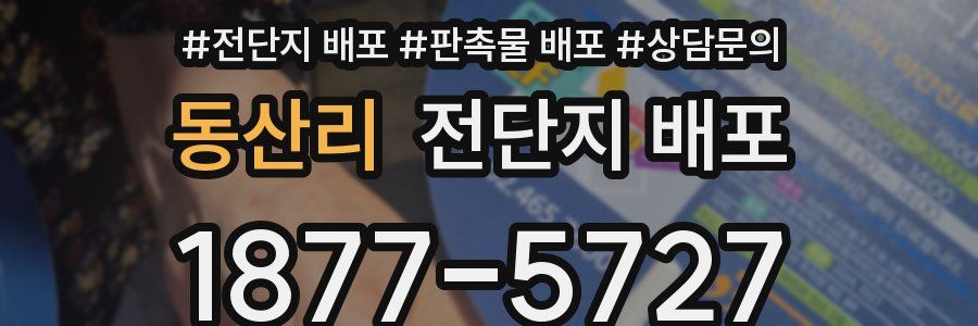 동산리 전단지 배포