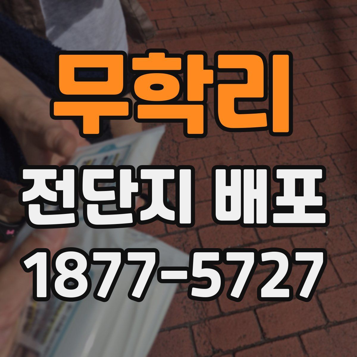 무학리 전단지 배포