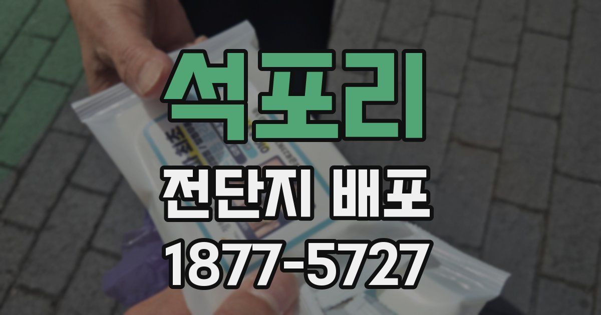 석포리 전단지 배포