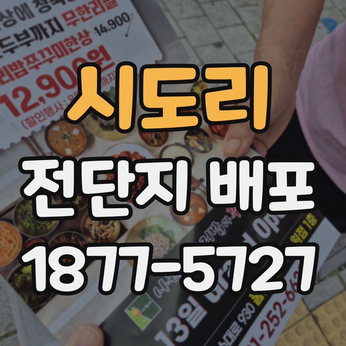 시도리 전단지 배포