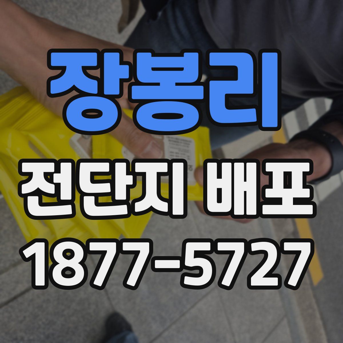장봉리 전단지 배포