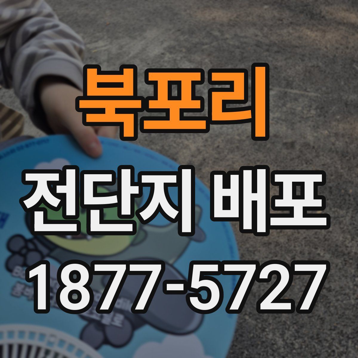 북포리 전단지 배포