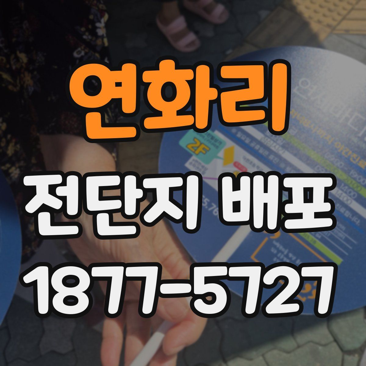 연화리 전단지 배포
