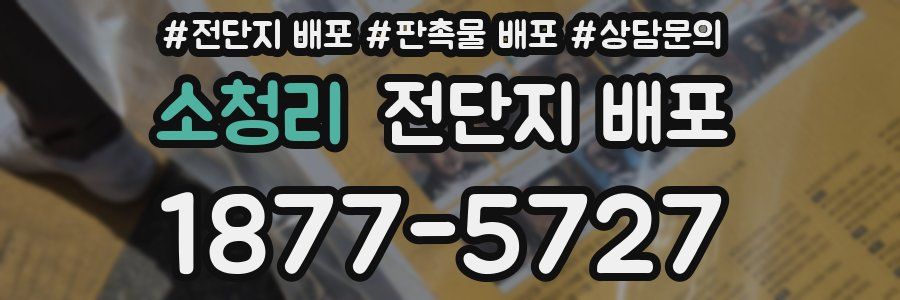 소청리 전단지 배포