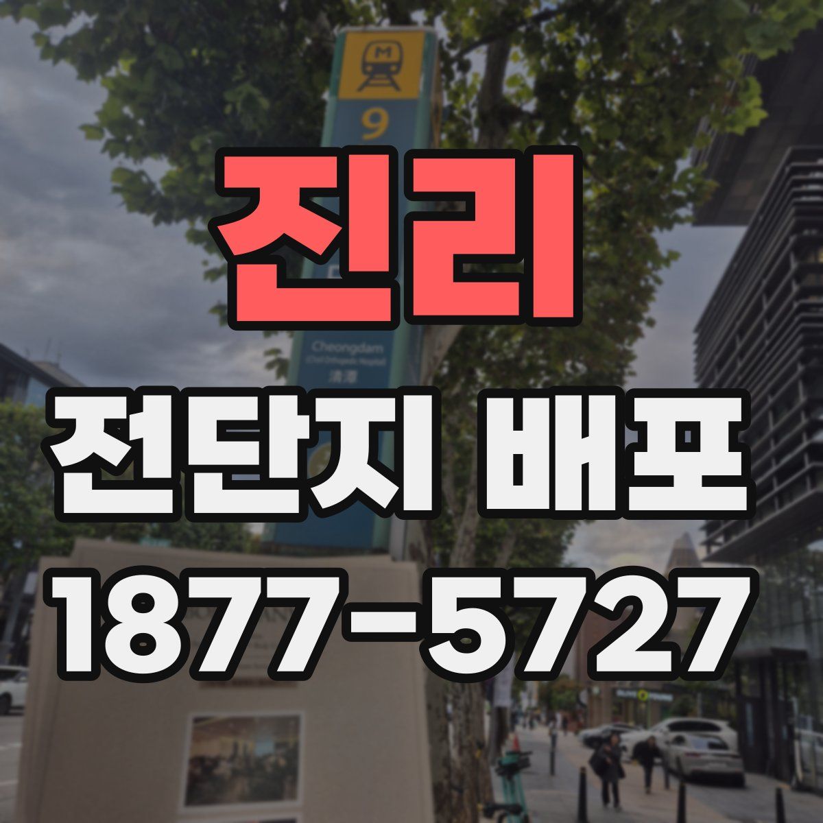 진리 전단지 배포