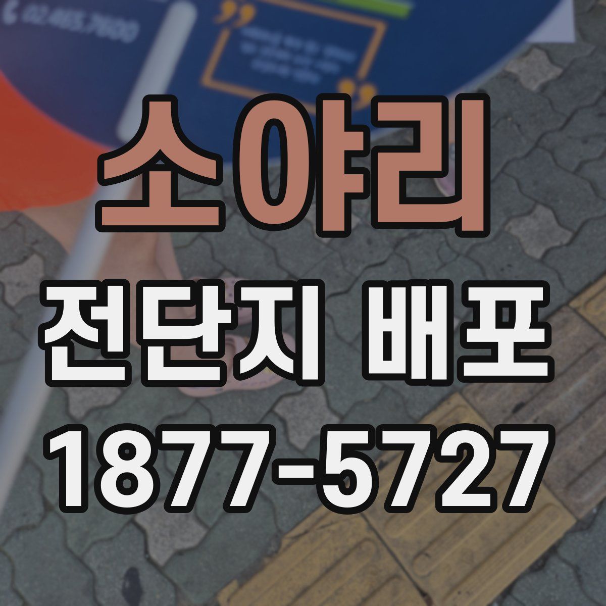 소야리 전단지 배포