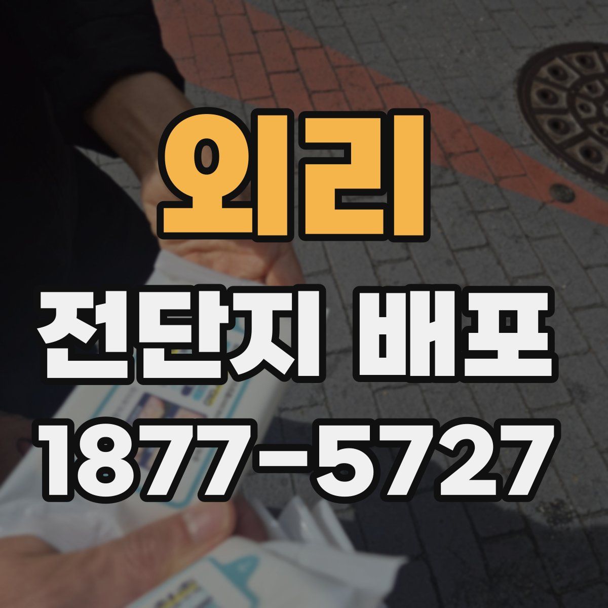 외리 전단지 배포