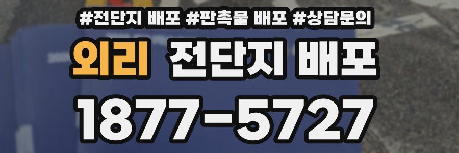 외리 전단지 배포