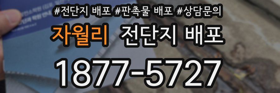 자월리 전단지 배포