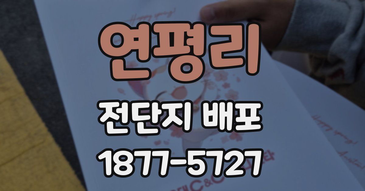 연평리 전단지 배포