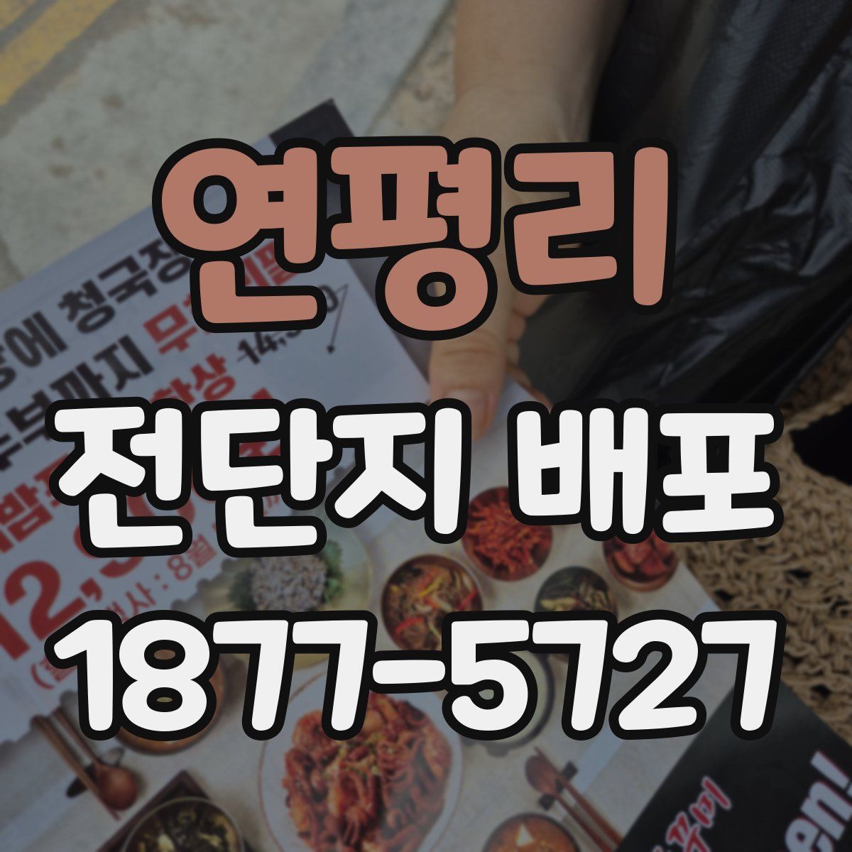 연평리 전단지 배포