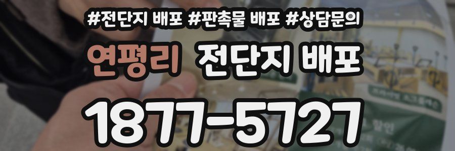 연평리 전단지 배포