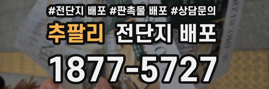 추팔리 전단지 배포
