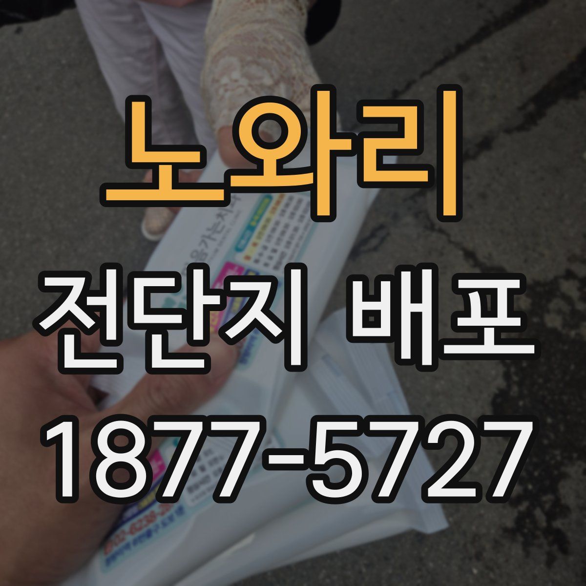 노와리 전단지 배포