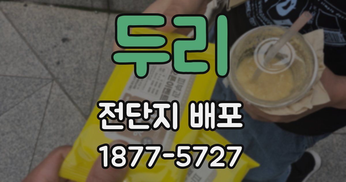 두리 전단지 배포