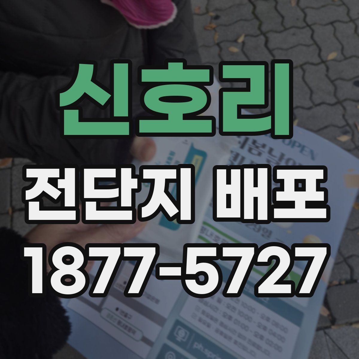 신호리 전단지 배포