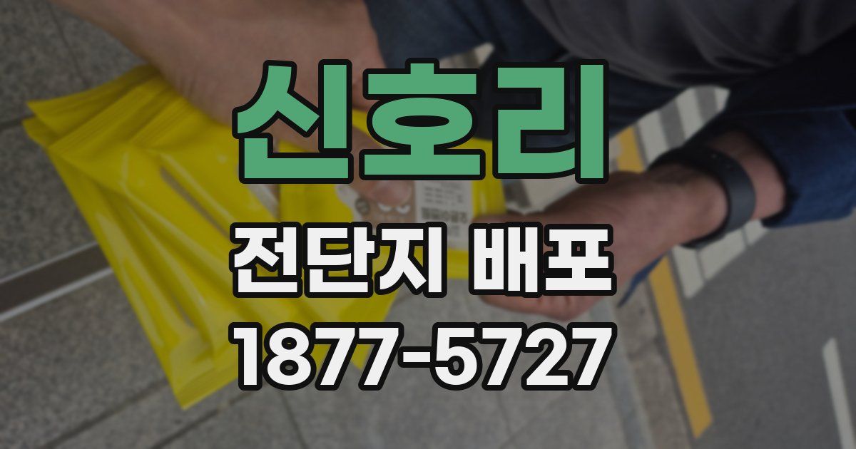 신호리 전단지 배포
