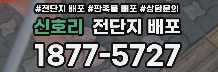 신호리 전단지 배포