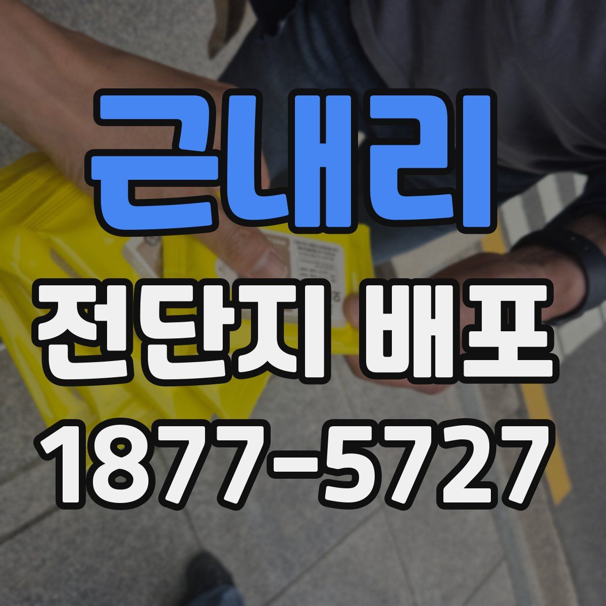 근내리 전단지 배포