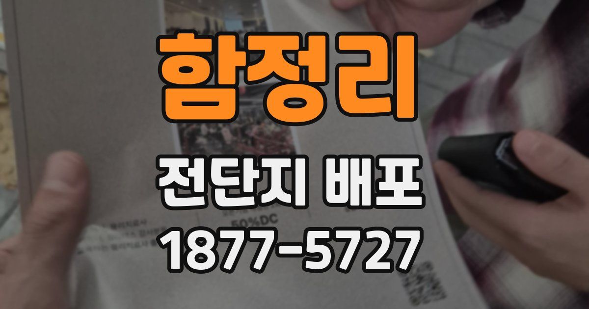 함정리 전단지 배포