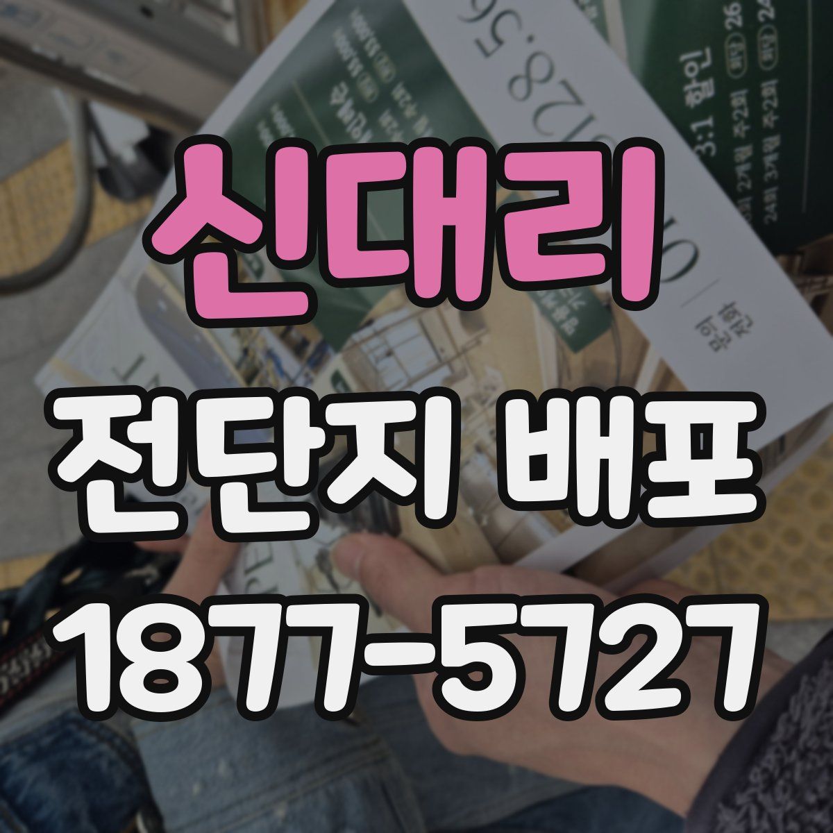 신대리 전단지 배포