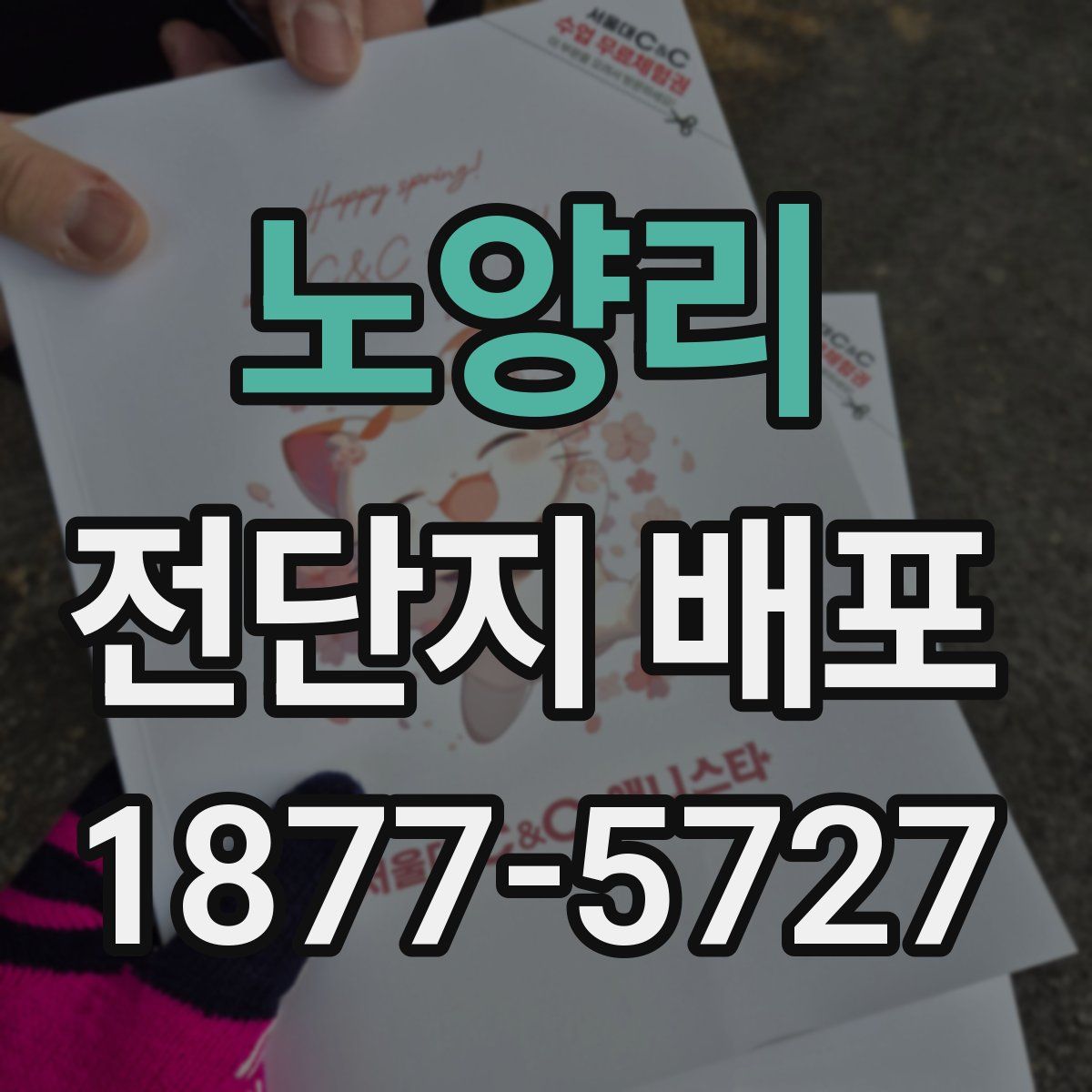 노양리 전단지 배포