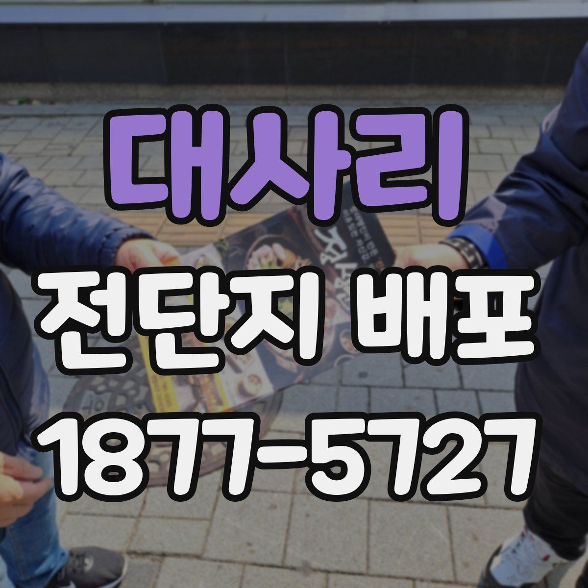 대사리 전단지 배포