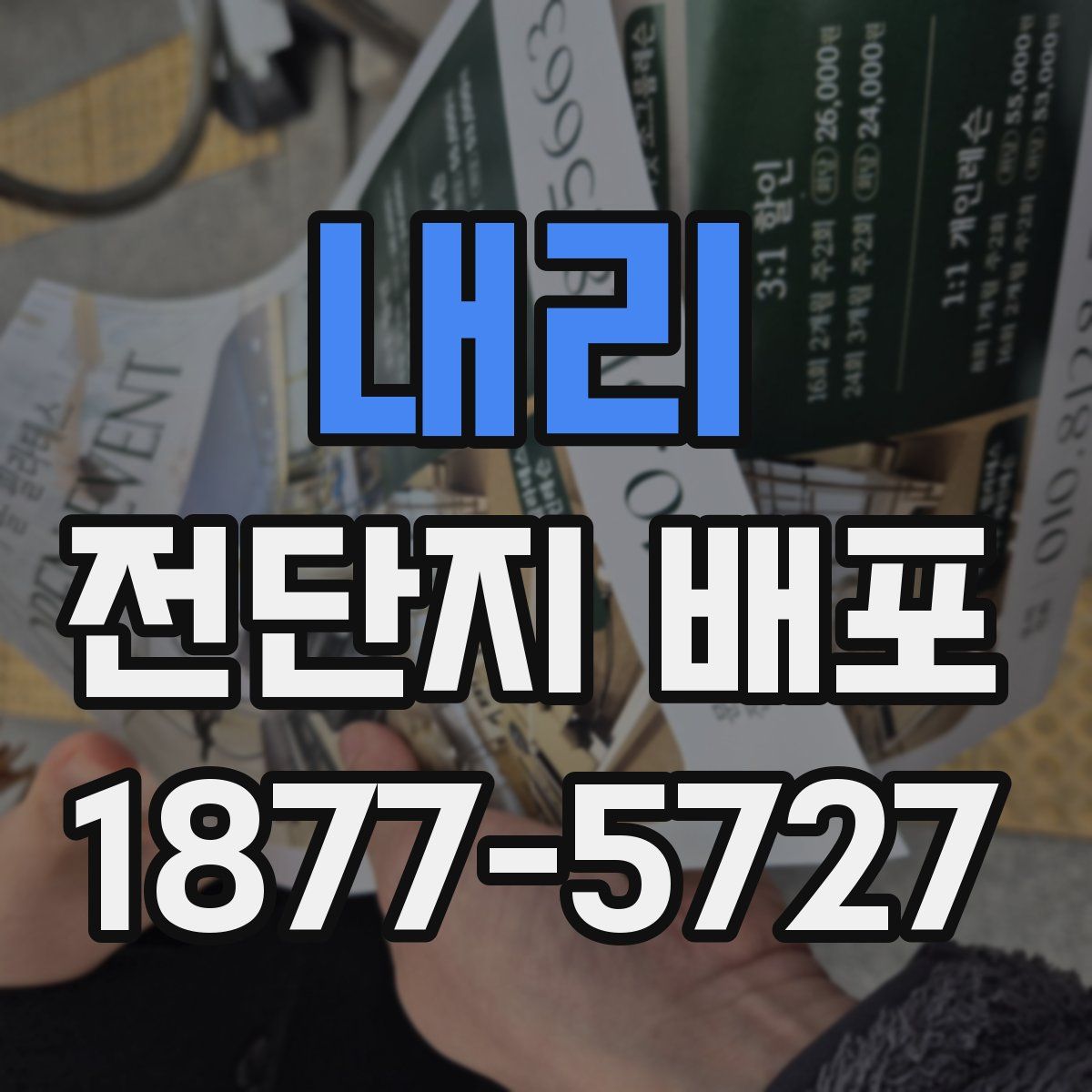 내리 전단지 배포