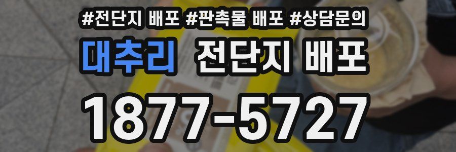 대추리 전단지 배포