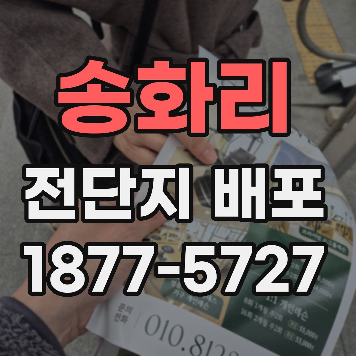 송화리 전단지 배포
