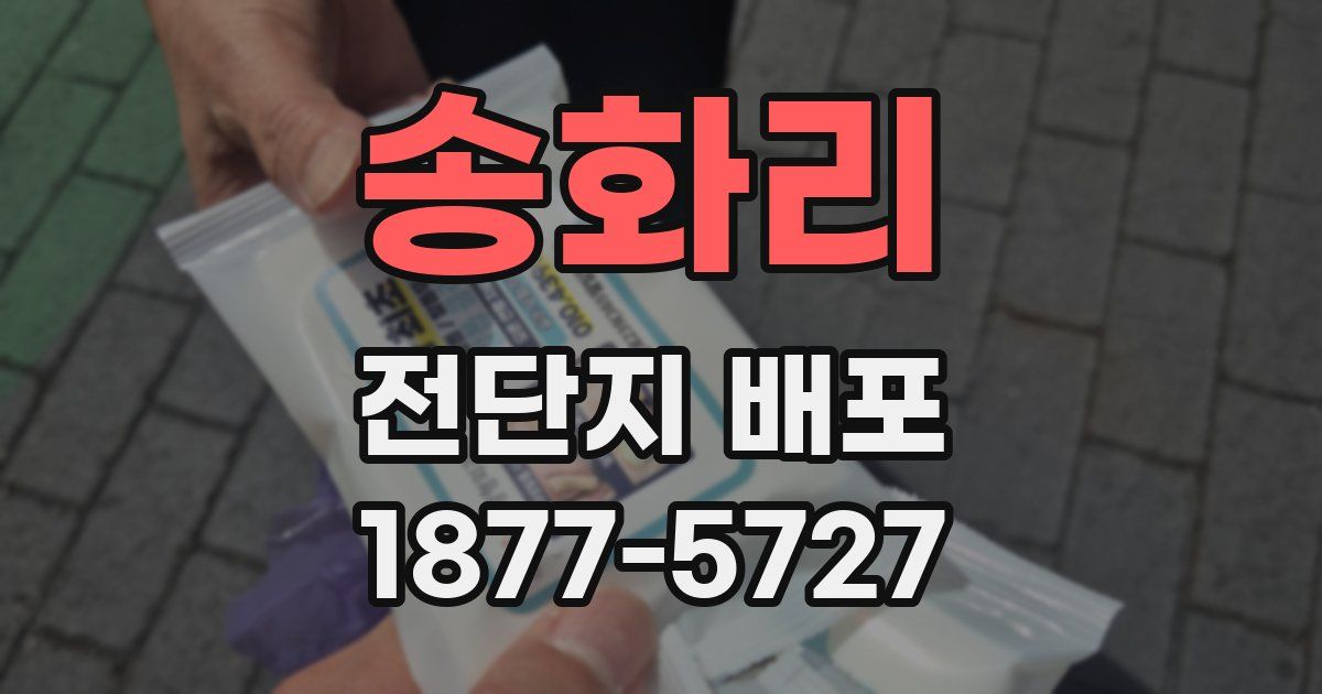 송화리 전단지 배포